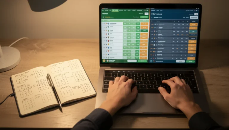 Copertura scommessa calcio con calcolo hedging e strategie di protezione del profitto