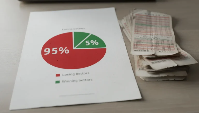 Statistiche su quanti scommettitori perdono e percentuale di vincenti nel lungo periodo