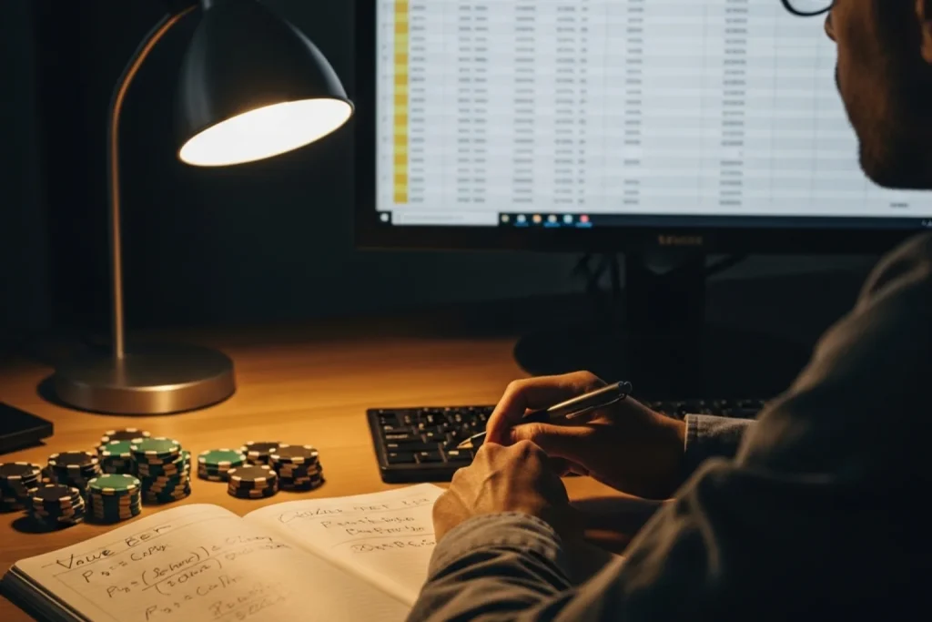 Analisi di una value bet nel calcio con formula dell'expected value e confronto tra quote e probabilità implicita